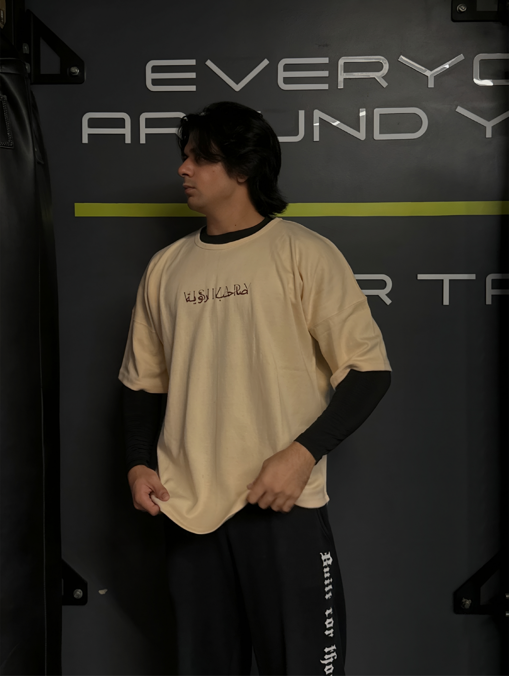 VISIINARY "CULTURE" Oversized Tee – Ivory Cream